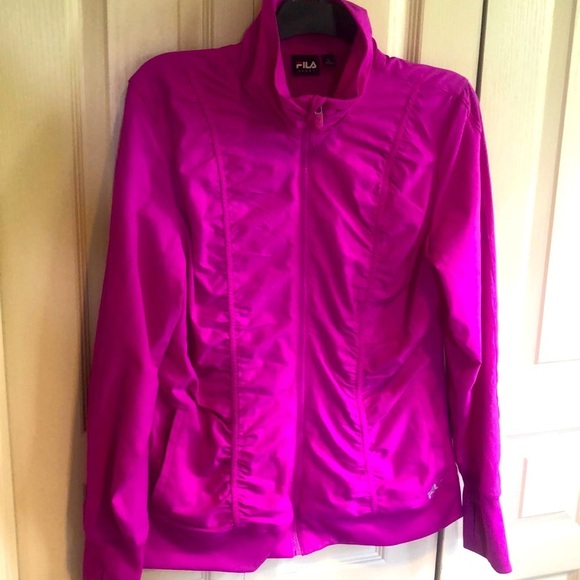 Fila Sport Authentic Track Jacket Womans Purple Size L - Picture 1 of 7